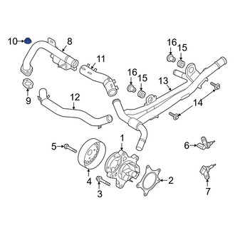 Kia OE - Engine Coolant Pipe Nut