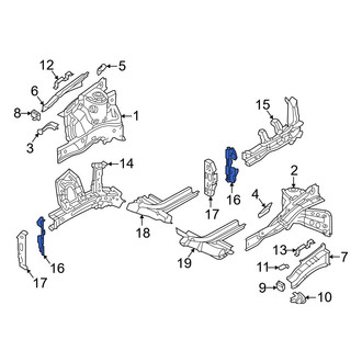 Kia OE - Front Right Frame Rail End