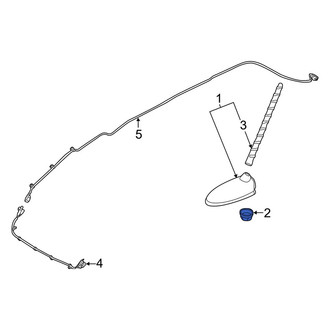 Kia OE - Radio Antenna Mast Nut