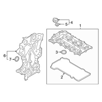 Kia OE - Engine / Transaxle - Valve & Timing Covers (LX / S)