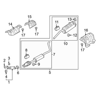 Kia OE - Exhaust System - Exhaust Components