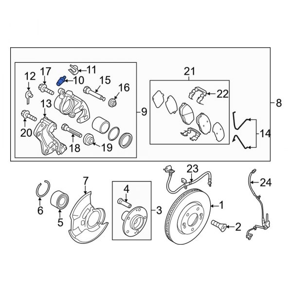 Brake Bleeder Screw