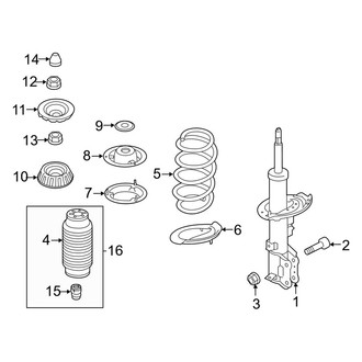Kia OE - Front Suspension - Struts & Components