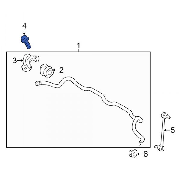 Suspension Stabilizer Bar Bracket Bolt