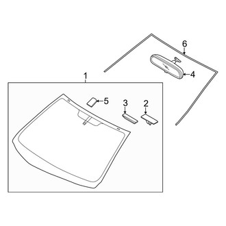 Kia OE - Windshield - Reveal Moldings