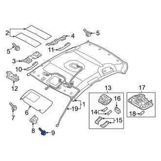 Kia OE - Sun Visor Holder Screw