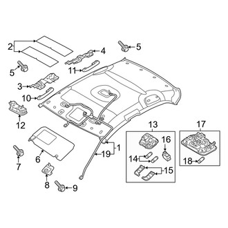 Kia OE - Roof - Interior Trim (Sedan)