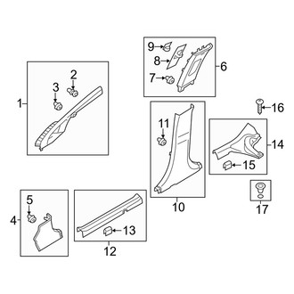 Kia OE - Pillars, Rocker & Floor - Interior Trim