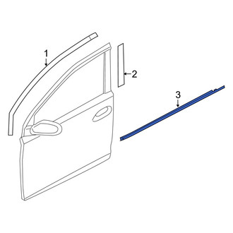 Kia OE - Front Left Door Belt Molding