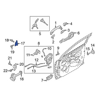 Kia OE - Front Right Upper Door Hinge