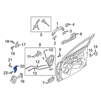 Kia OE - Front Left Lower Door Hinge