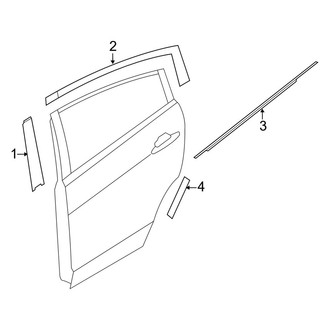 Kia OE - Rear Door - Exterior Trim (Hatchback)