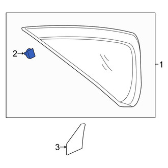 Kia OE - Body C-Pillar Molding Clip