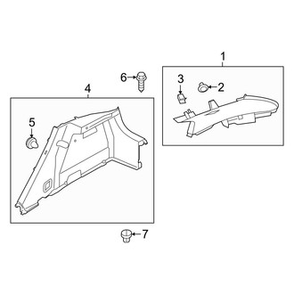 Kia OE - Quarter Panel - Interior Trim (Hatchback)