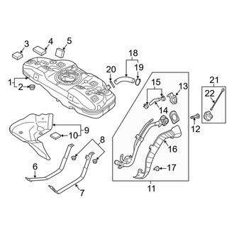 Kia OE - Fuel System Components (Fuel Tank and Filler)