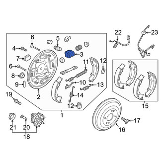 Kia OE - Rear Drum Brake Wheel Cylinder