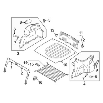 Kia OE - Rear Body & Floor - Interior Trim (Trunk Compartment), (Sedan)