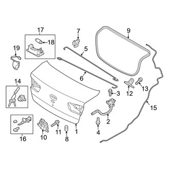 Kia OE - Trunk Lid - Lid & Components (Sedan)