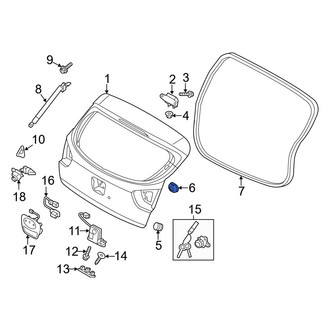Kia OE - Rear Deck Lid Drain Plug