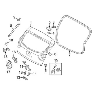 Kia OE - Lift Gate - Gate & Hardware (Hatchback)