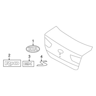 Kia OE - Lift Gate - Exterior Trim (Hatchback)