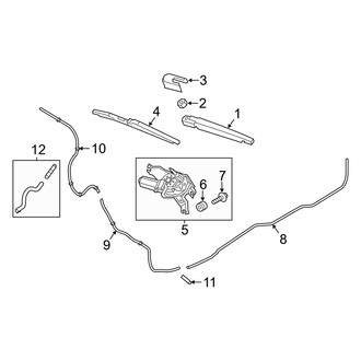 Kia OE - Lift Gate - Wiper & Washer Components (Hatchback)