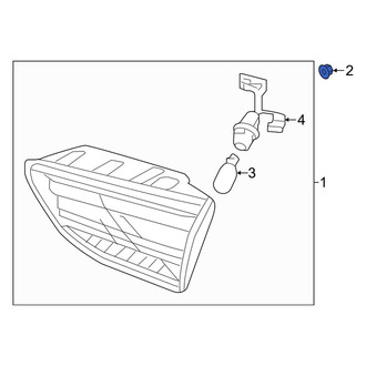 Kia OE - Back Up Light Assembly Nut
