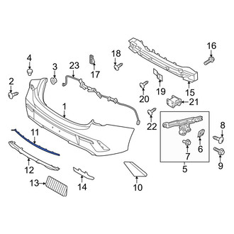 Kia OE - Rear Center Bumper Trim