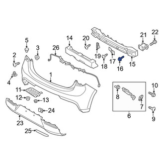 Kia OE - Bumper Impact Bar Bolt