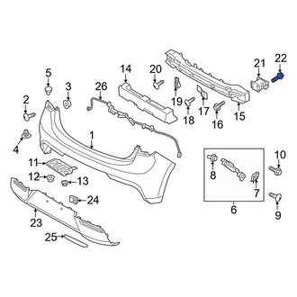 Kia OE - Bumper Impact Bar Bolt
