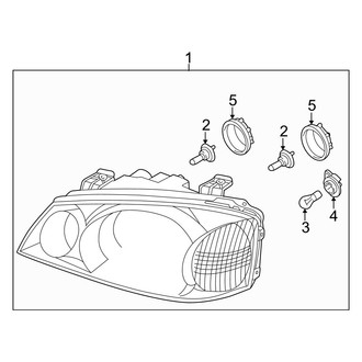 Kia OE - Front Lamps - Headlamp Components