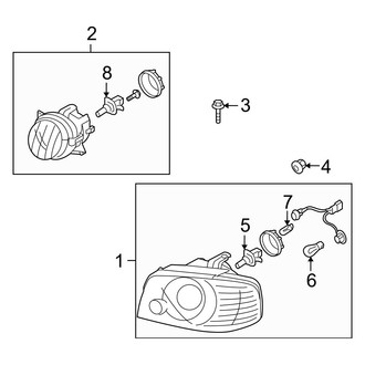 Kia OE - Front Lamps - Headlamp Components