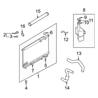 Kia OE - Cooling - Radiator & Components (2.4L)