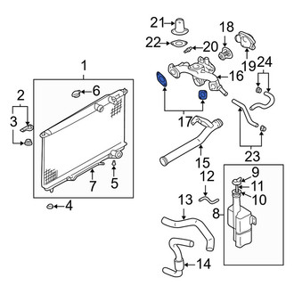 Kia OE - Engine Coolant Thermostat Housing Gasket