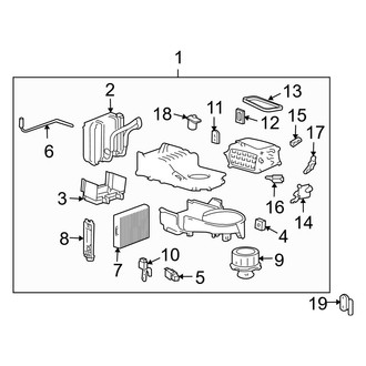 Kia OE - Air Conditioner & Heater - Evaporator Components