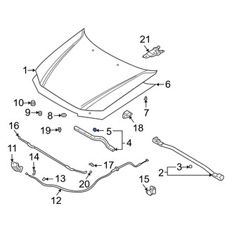Kia OE - Hood Seal Clip