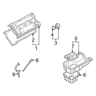 Kia OE - Engine / Transaxle - Engine Parts (Valve Cover & Oil Pan), (LX / SE 2.7L)
