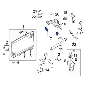 Kia OE - Engine Coolant Thermostat Housing Gasket