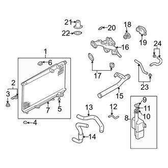 Kia OE - Cooling - Radiator & Components (2.7L)