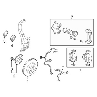 Kia OE - Front Suspension - Brake Components