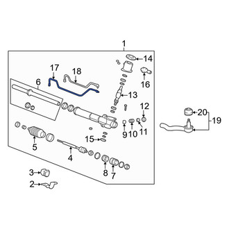 Kia OE - Front Right Power Steering Line
