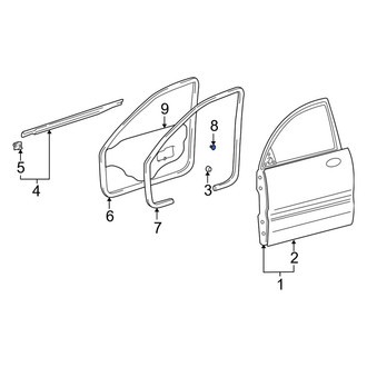 Kia OE - Front Door Seal Clip