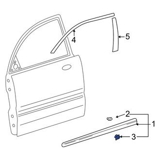 Kia OE - Front Door Molding Clip