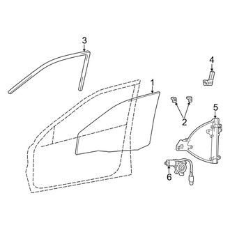 Kia OE - Front Door - Glass & Hardware