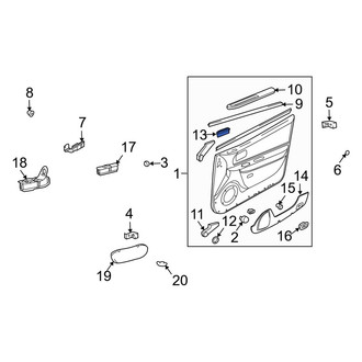 Kia OE - Front Left Dashboard Air Vent Trim