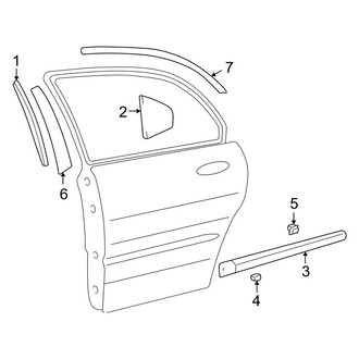 Kia OE - Rear Door - Exterior Trim (SE)