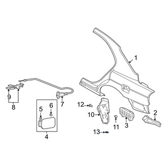 Kia OE - Quarter Panel Splash Shield Nut