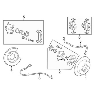 Kia OE - Rear Suspension - Brake Components (Disc Brakes)