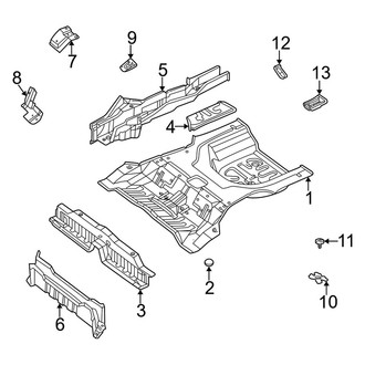 Kia OE - Rear Body & Floor - Floor & Rails