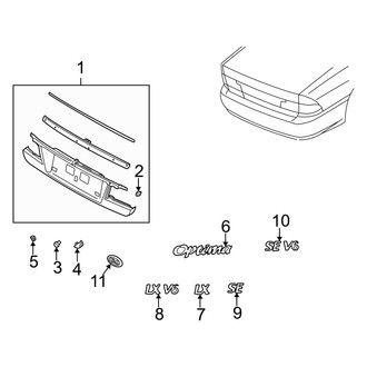 Kia OE - Trunk Lid - Exterior Trim